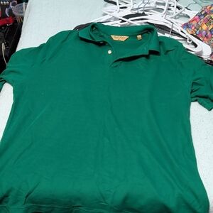 Men's Emerald Green Polo Shirt with Classic Collar